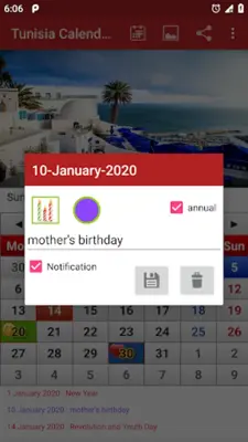 Tunisia Calendar 2020 android App screenshot 3